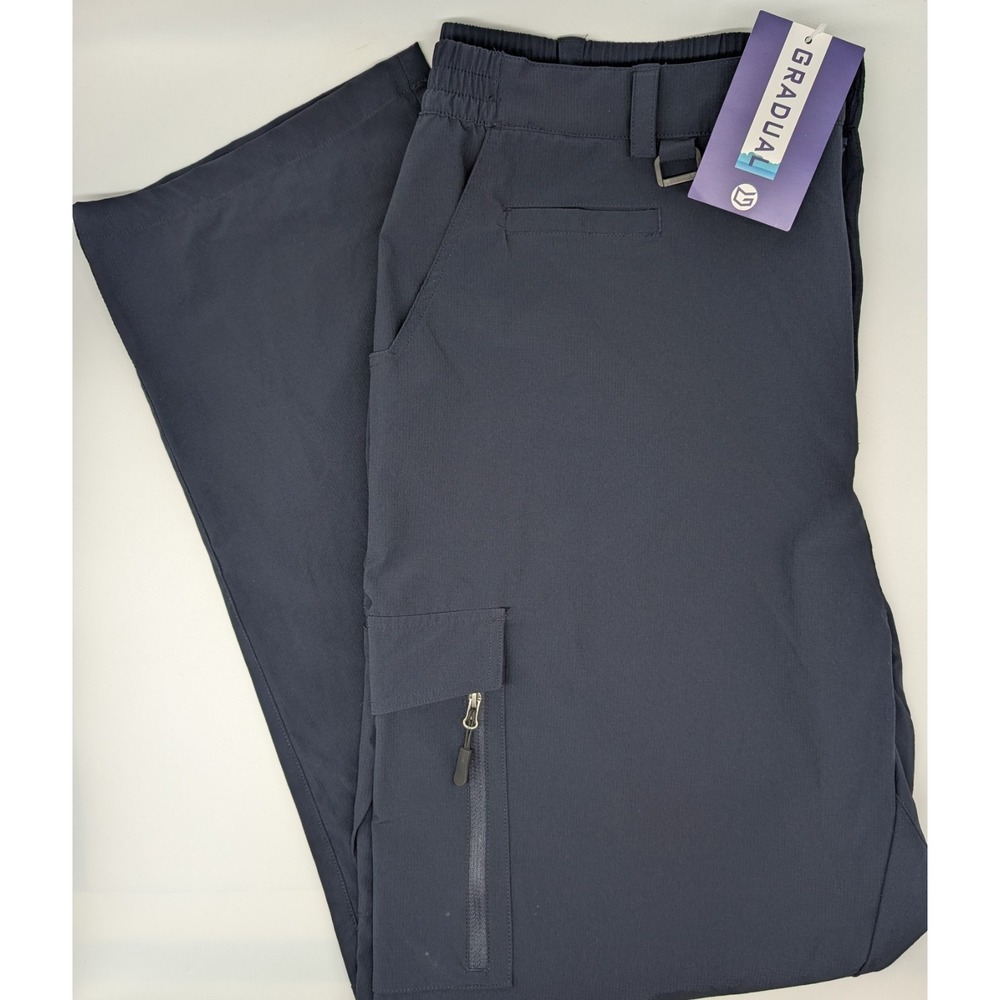 G Gradual Men's Athletic Cargo Pants Size XXXL‎ (38x31) Navy Blue Hiking NWT